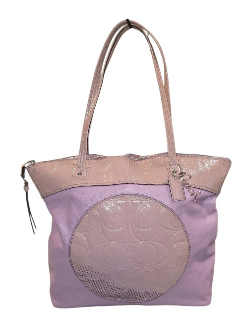 Coach Y2K Laura Leather Zip Shoulder Tote Bag